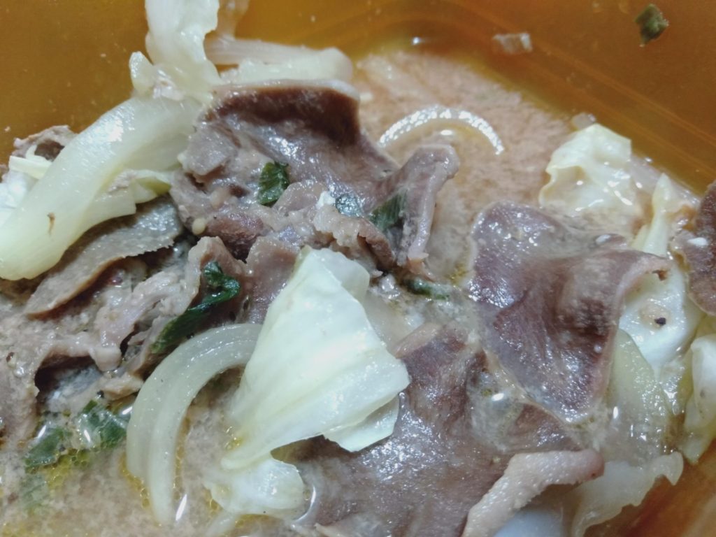 レンチン　砂ずり野菜炒め